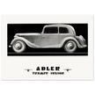 Adler Trumpf Junior Cabrio limousine car vintage print reproduction.