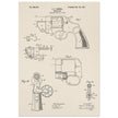 Vintage revolver patent by C P O'Neill.