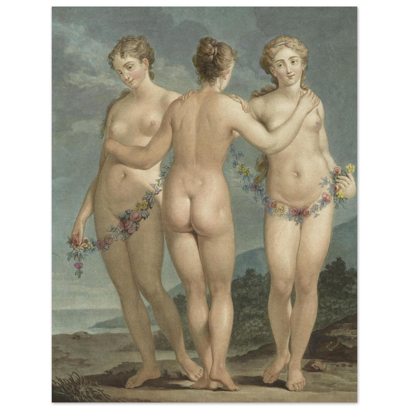 The Three Graces ( Les Trois Graces  ) painting by Jean François Janinet