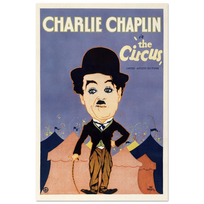 Charlie Chaplin in The Circus movie poster.