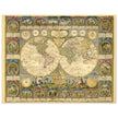 Ancient world map of 1776 by Abbe Clouet Double hemisphere world map.