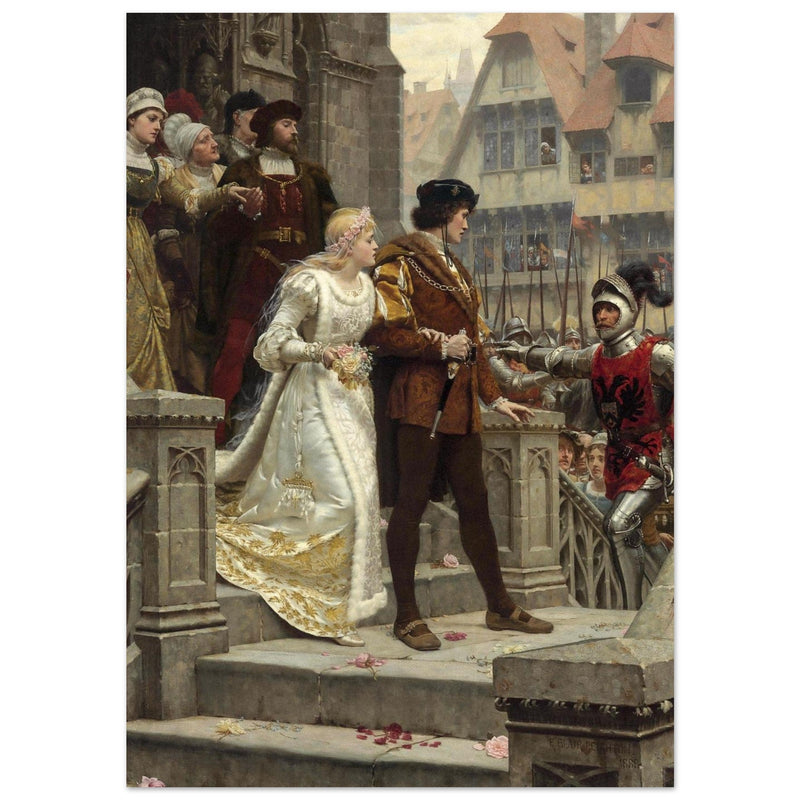 Edmund Blair Leighton painting historic medieval wedding To Arms
