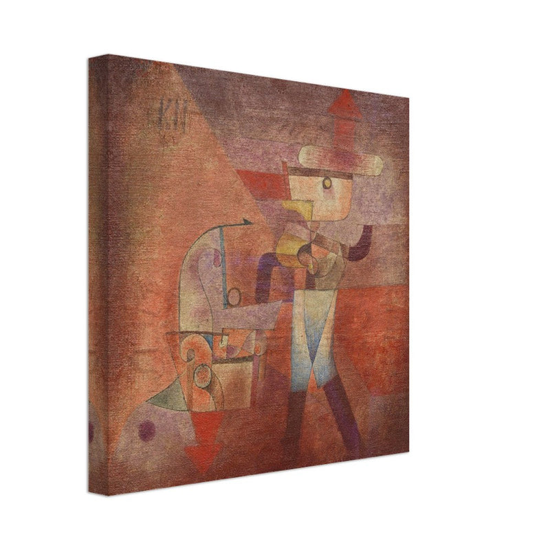 Paul Klee KN der Schmied ( KN the blacksmith ) abstract painting.
