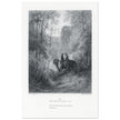 Gustave Dore illustration of King Arthur legend . The Dawn of Love. From the book Idylls of the King by Alfred Tennyson.