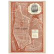 1938 New York City map. Created as an advertisement for the Roosevelt Hotel it includes major streets of Manhattan
