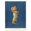 Roman woman with bow Pompeii mural painting reproduced by Wilhelm Zahn.