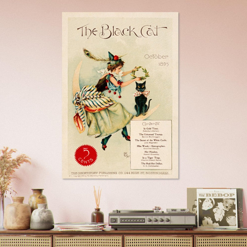 The Black cat vintage poster of the XIX Century.
