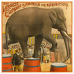 Vintage circus exhibition poster.