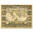 Ancient world map of 1776 by Abbe Clouet Double hemisphere world map.