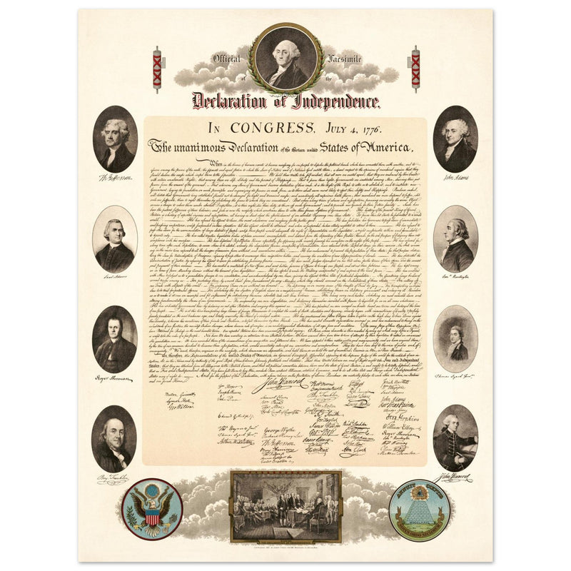 Official Facsimile of the Declaration of Independence 1903.  print.