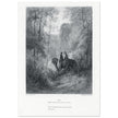 Gustave Dore illustration of King Arthur legend . The Dawn of Love. From the book Idylls of the King by Alfred Tennyson.