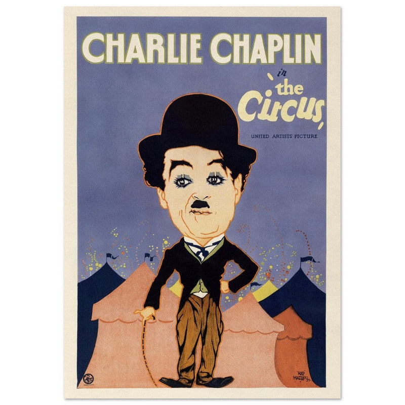 Charlie Chaplin in The Circus movie poster.