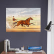 Harness horse racing lithograph. Mr. Bonner's Horse Joe Elliott by John Cameron.
