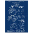 Winding Mechanism for Time Pieces, vintage clock patent .