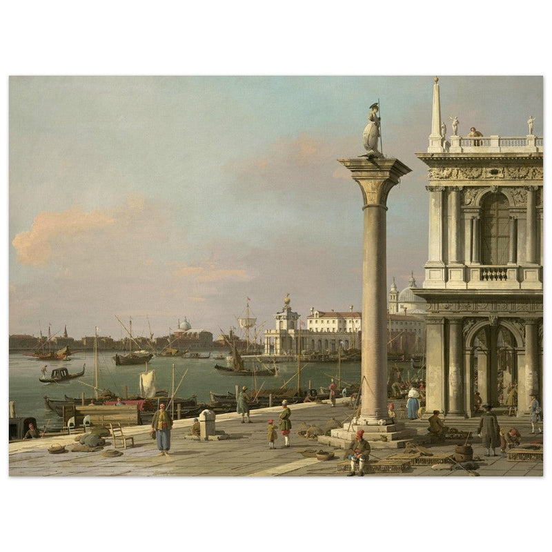 Canaletto antique painting in Venice Italy. Bacino di S. Marco.