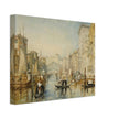 Venice the Rialto bridge in Italy. Antique painting by  Joseph Mallord William Turner.
