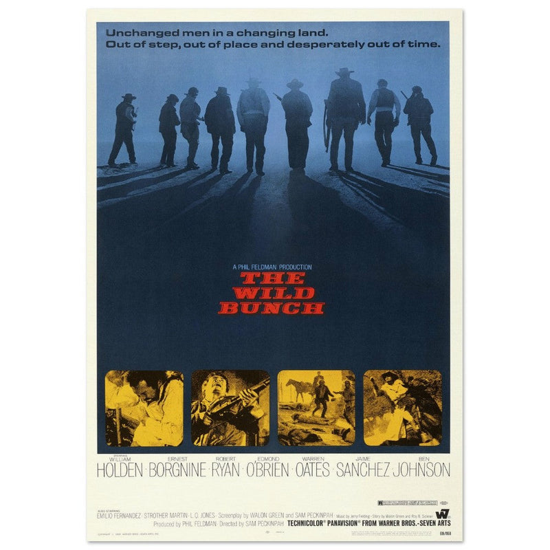 The Wild Bunch by Sam Peckinpah movie poster.