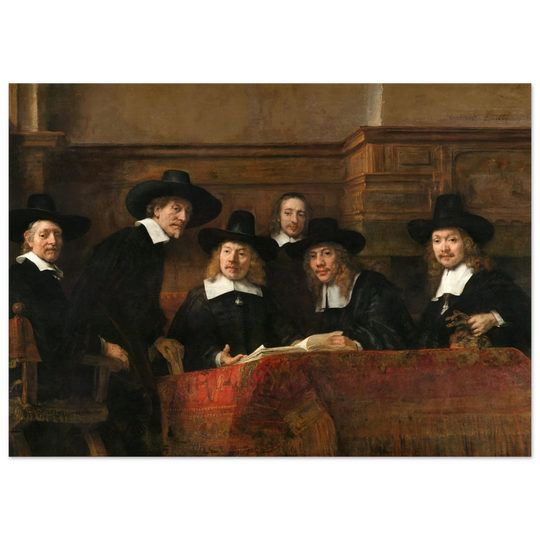 Rembrandt painting The Syndics 1662 Poster