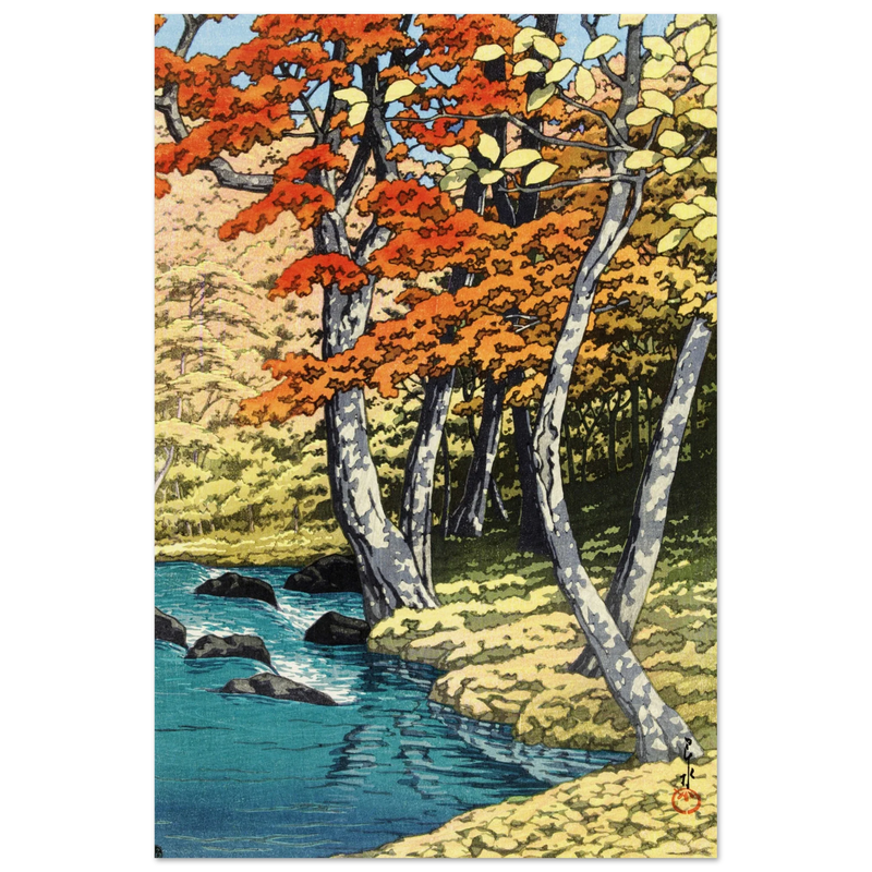 Autumn in Oirase by Kawase Hasui