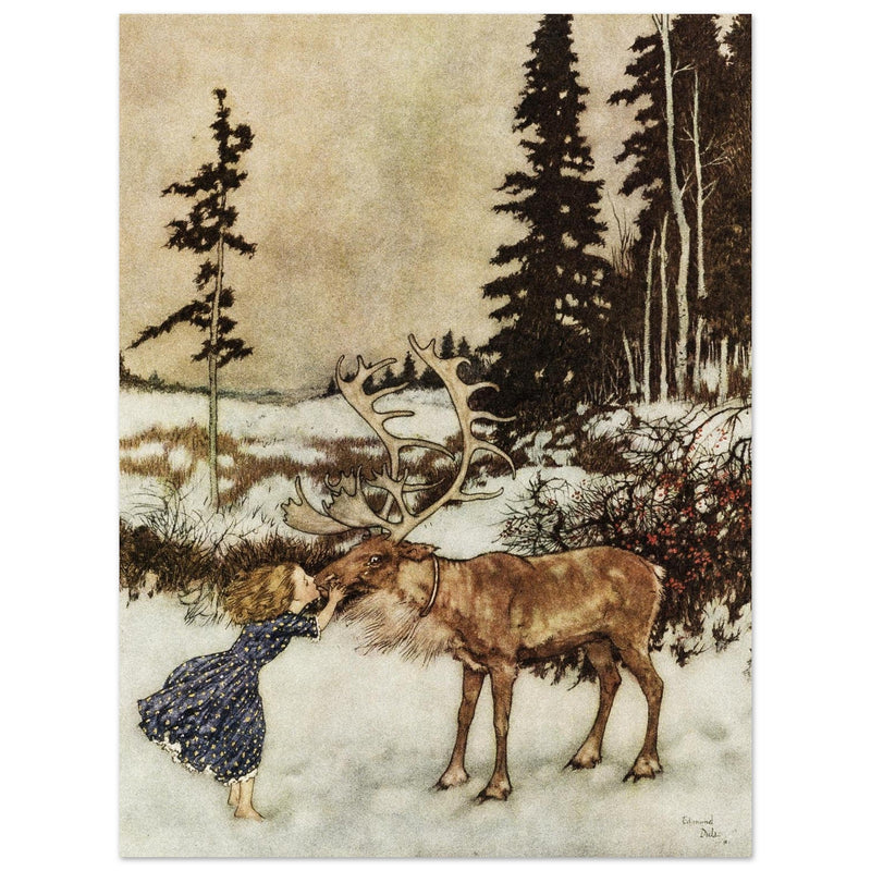Illustration by Edmund Dulac for The Snow Queen by Hans Christian Andersen.