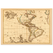 America ancient map. Novissima et accuratissima totius Americae descriptio by Nicolaes Visscher