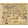 Ancient Europe map print from 1650. Lumen Historiarum per Occidentem by Petrus Kaerius