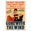 Gone with the wind movie poster.