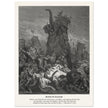 Gustave Dore The Bible engraving print . Death of Eleazar illustration .