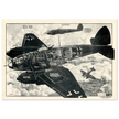 Heinkel He111 bomber - Vintage german war plane Second World War Reproduction