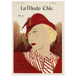 La Mode Chic old vintage fashion magazine cover from the 30s.