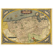 Ancient map of Flandria by Abraham Ortelius 1584. Vintage map  .