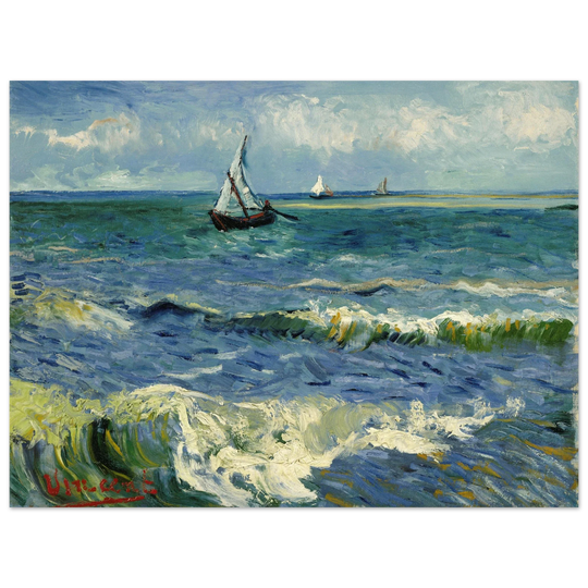 Seascape near Les Saintes Maries de la Mer by Vincent Van Gogh