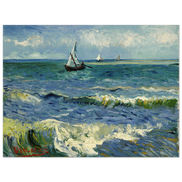 Seascape near Les Saintes Maries de la Mer by Vincent Van Gogh