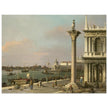 Canaletto antique painting in Venice Italy. Bacino di S. Marco.