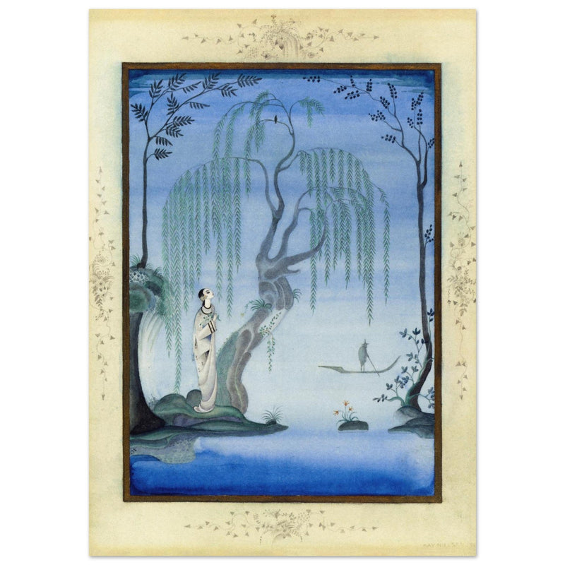 Kay Nielsen and his illustration The Nightingale from Fairy Tales by Hans Andersen.