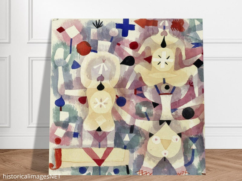 Paul Klee Carnival in the Snow abstract painting.
