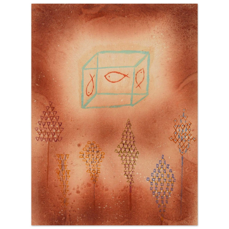 Paul Klee Aquarium im Garten ( Aquarium in garden) abstract painting.