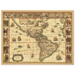 Old map of America. Americae Nova Tabula by Willem Blaeu