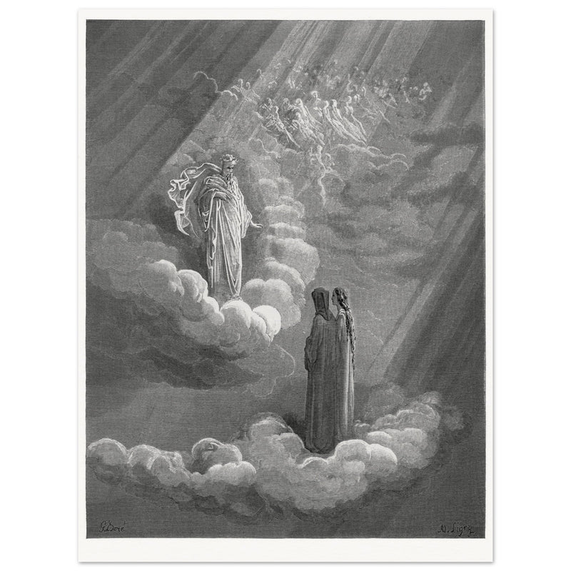 Gustave Dore illustration for the Divine Comedy . Paradise. Cacciaguida.