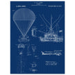 Airship patent illustration by T S C Lowe. Air Balloon