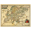 Ancient map of Europe print by Ortelius. Vintage old map reproduction poster..