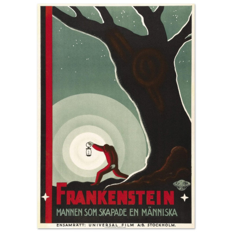 Frankenstein movie poster. Sweddish version.
