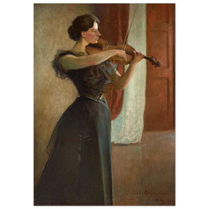 The violinist Portrait of Kathleen Cowan painting by John White Alexander