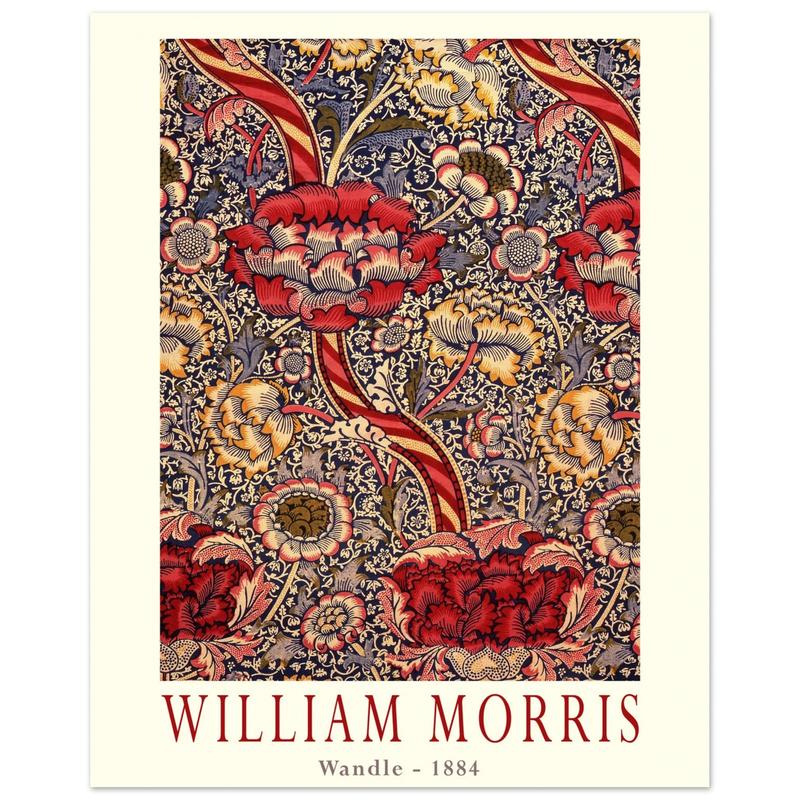 William Morris Wandle  from printed cotton original.