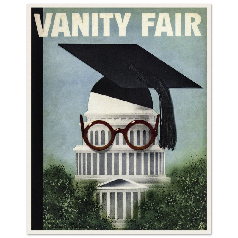 The Brain Trust and the Capital by Paolo Garretto vintage fashion magazine cover.