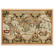 Ancient old world map of 1618. Geographica restituta per globi trientes by Franciscus Haraeus
