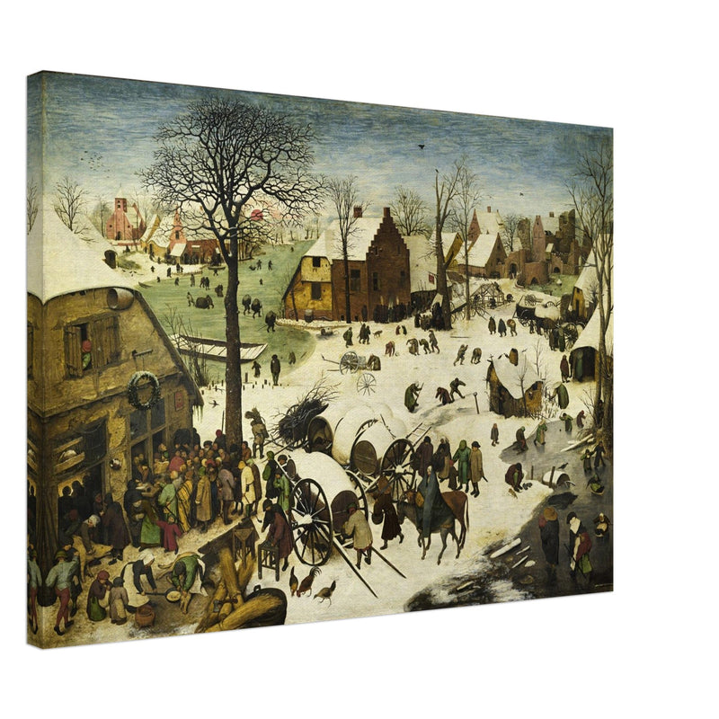 The Census at Bethlehem painting by Pieter Bruegel The Elder.