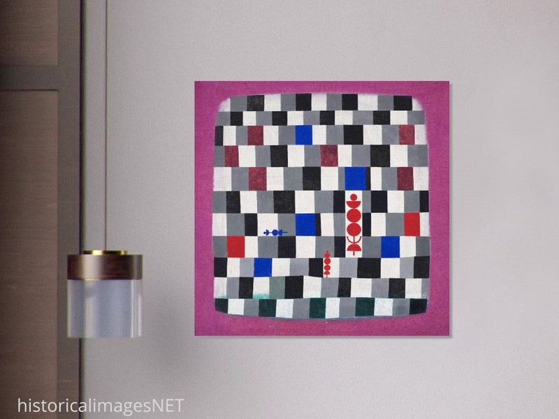 Paul Klee Super chess abstract painting.