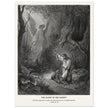 Gustave Dore The Bible engraving print . The Agony in the garden illustration .
