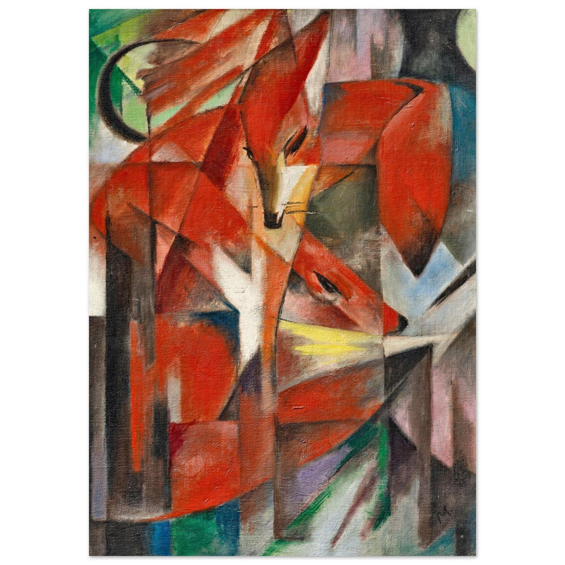 The Foxes Die Füchse painting by Franz Marc